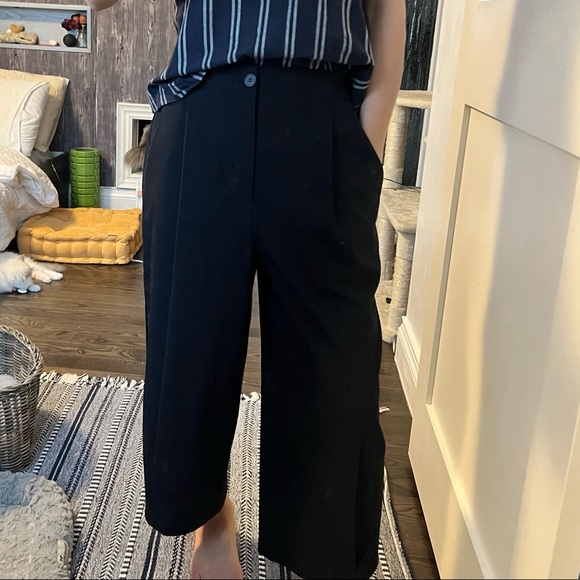 OAK+FORT Navy Loose Fit Trousers - Picture 1 of 6